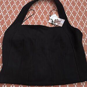 Black halter top